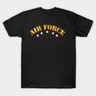 Air Force - Air Force w Silver Stars T-Shirt